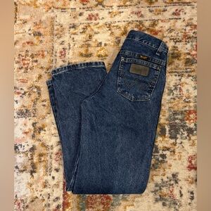Wrangler Boys Dark Blue Denim Jeans